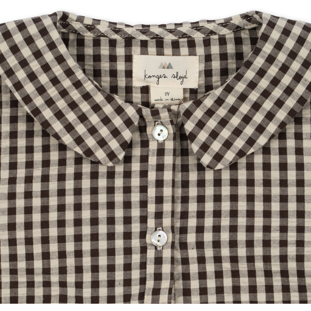 Navida Collar Dress, Java Check