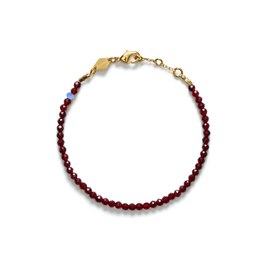 Tan Line Bracelet, Deep Burgundy