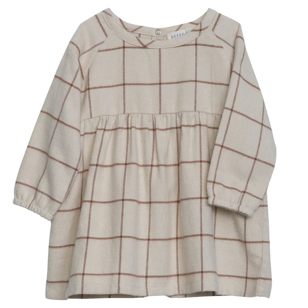 Baby Brushed Dress, Chocolatechecks