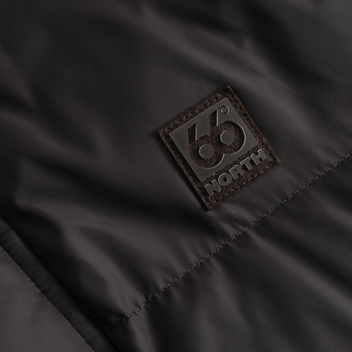 Dyngja Down Coat, Licorice