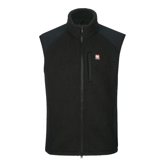 Tindur Technical Shearling Vest, Sort