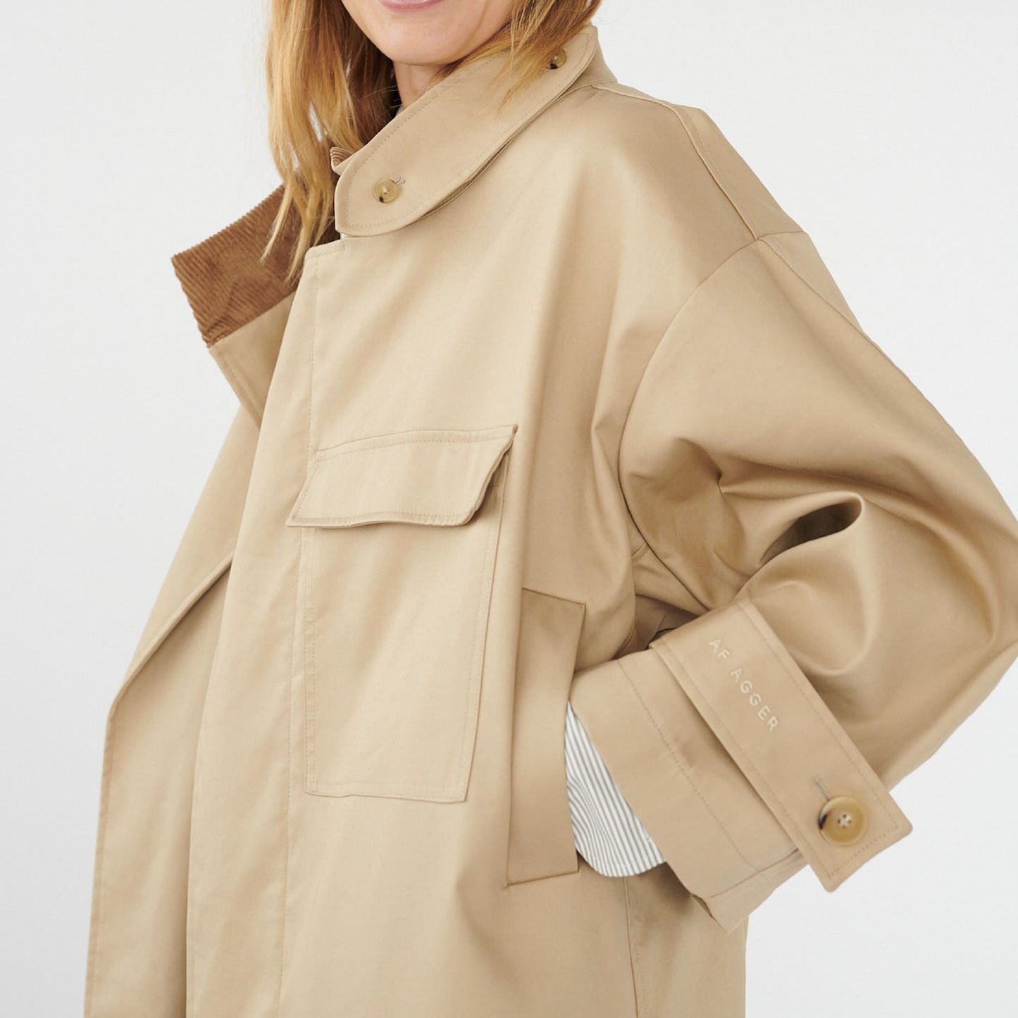 Water Resistant Coat, Cool Beige