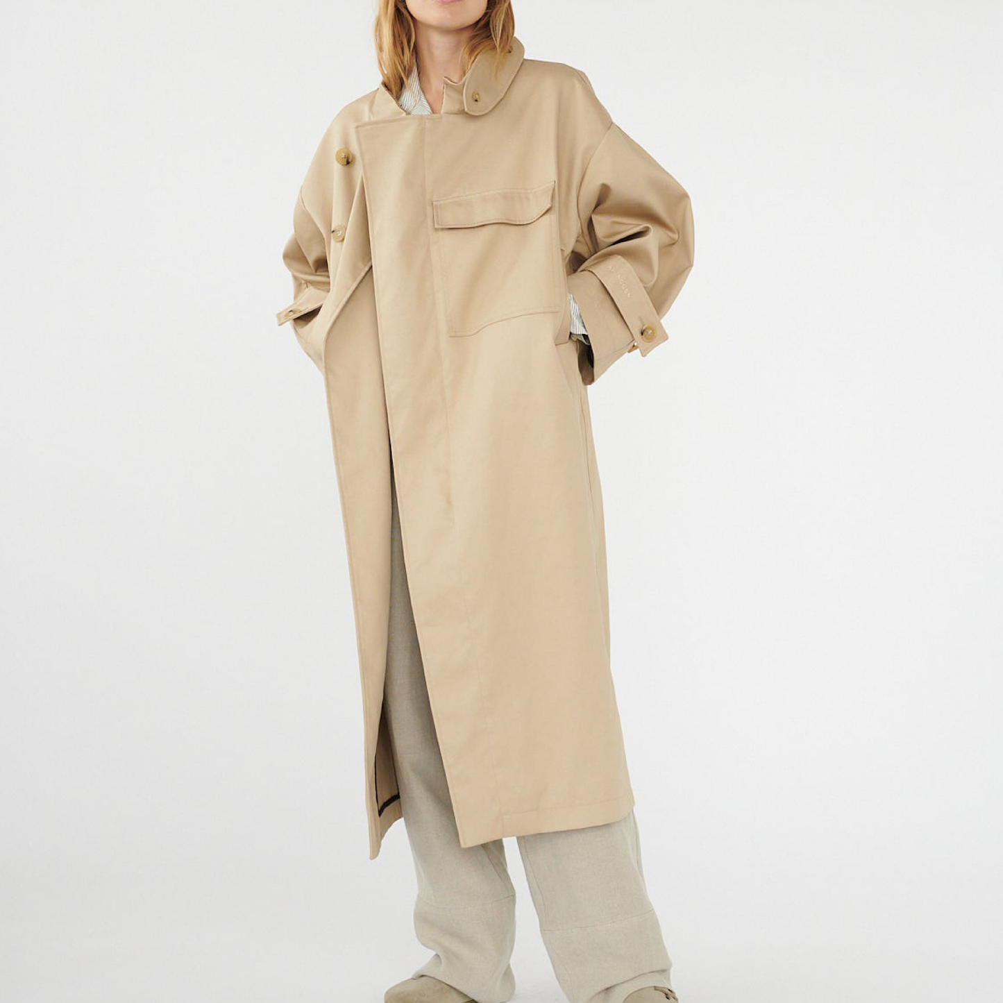 Water Resistant Coat, Cool Beige