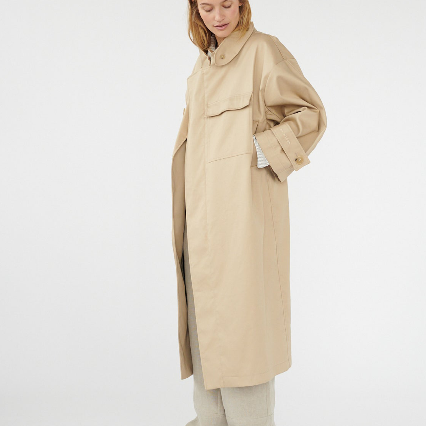 Water Resistant Coat, Cool Beige