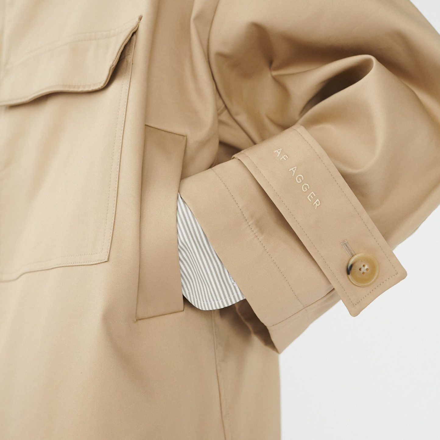 Water Resistant Coat, Cool Beige