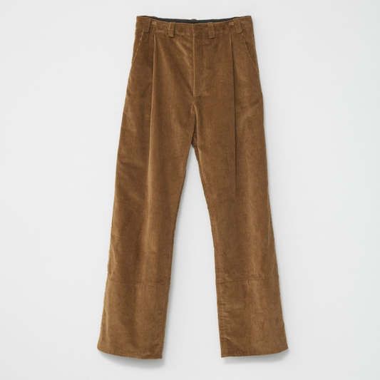 Corduroy Box Trousers, Cognac