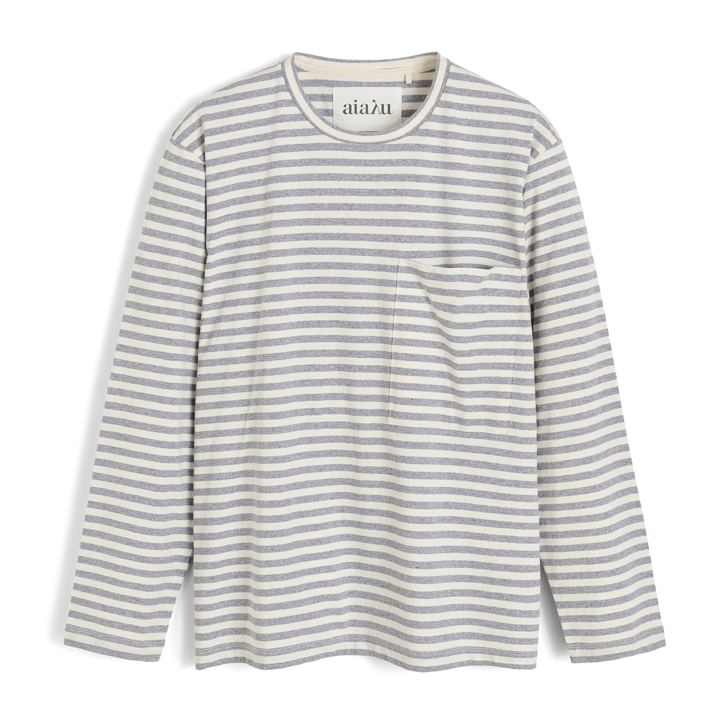 Circular Long Sleeve Melange, Mix Grey Melange