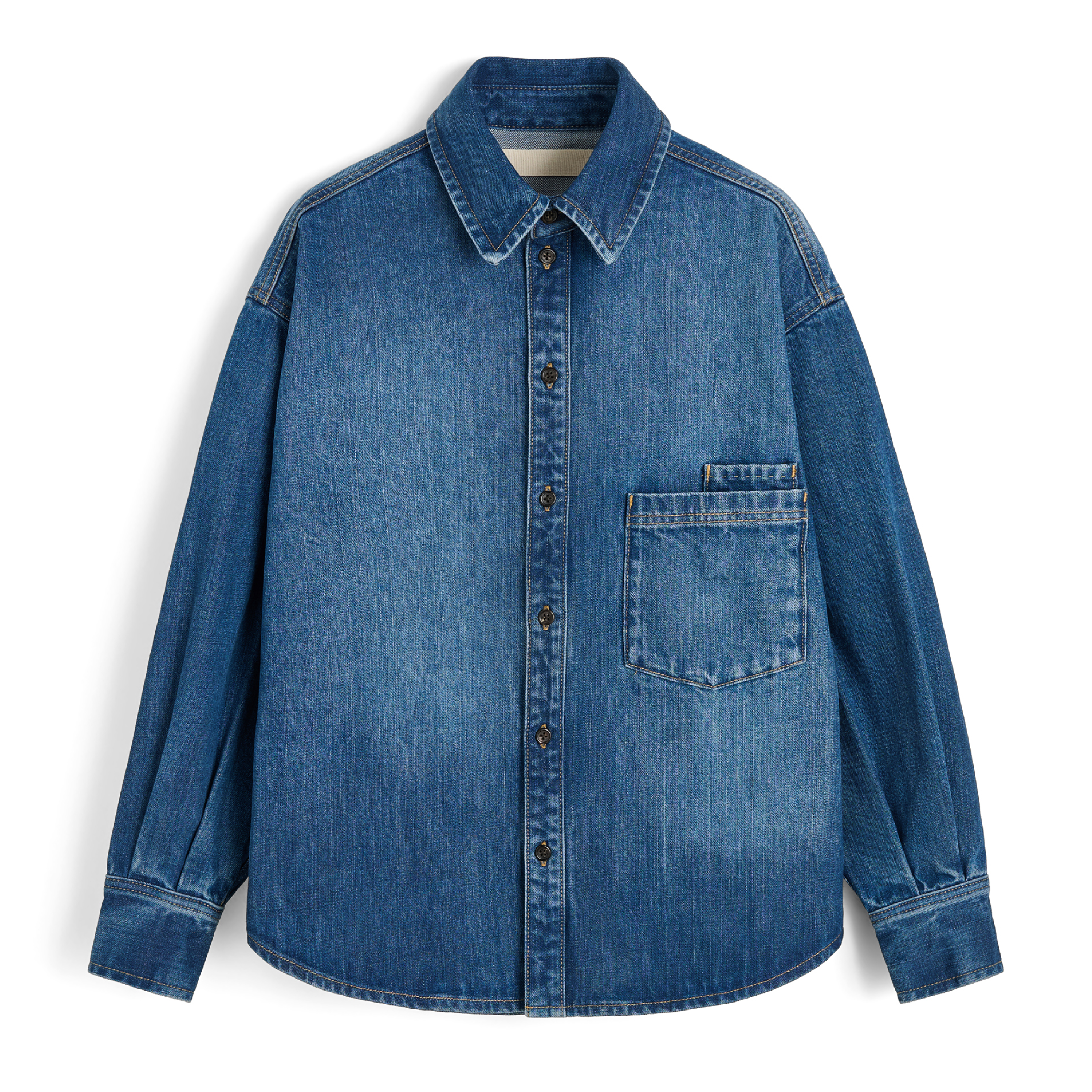 Casy Shirt Denim, Worn Blue