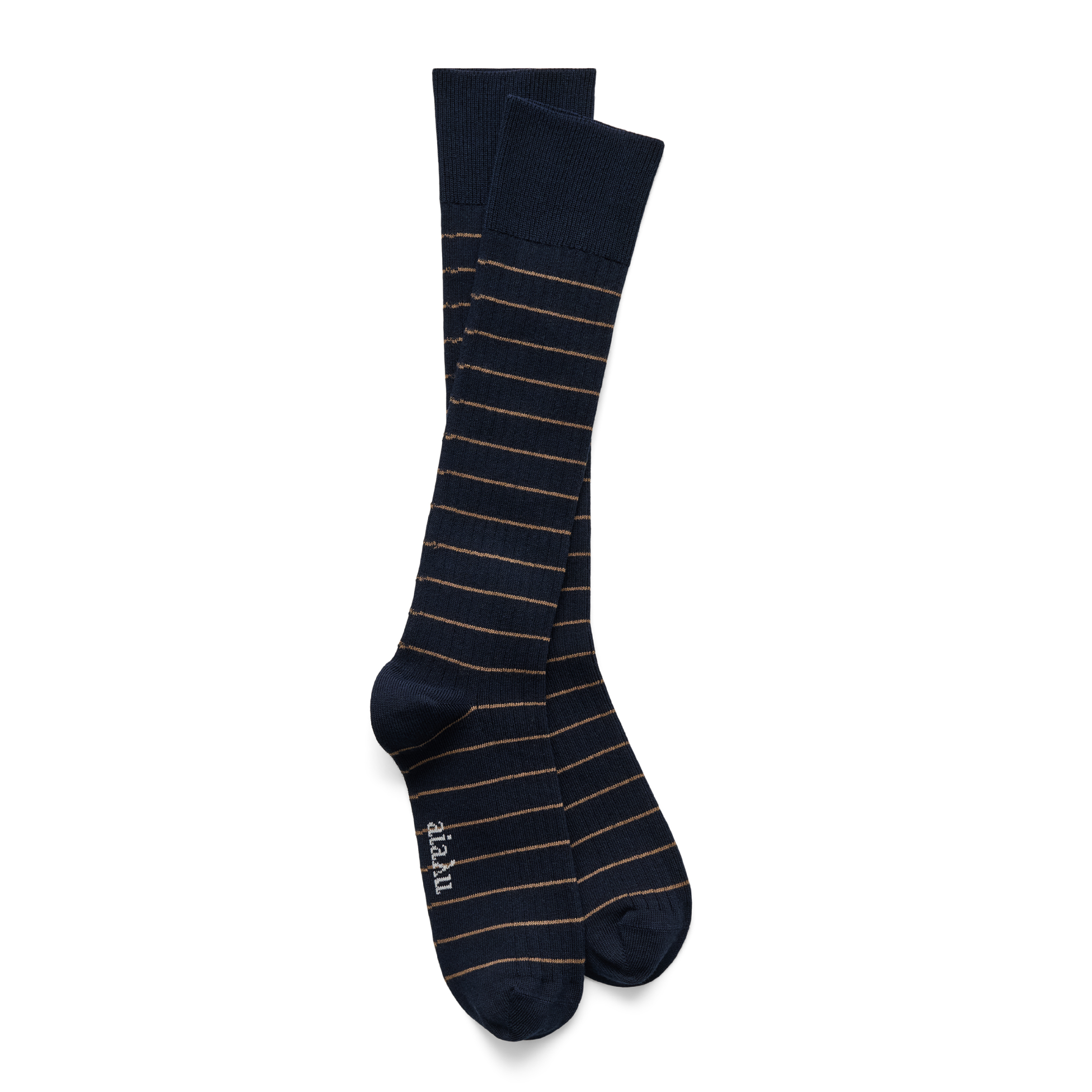 Cotton Long Socks, Mix Navy