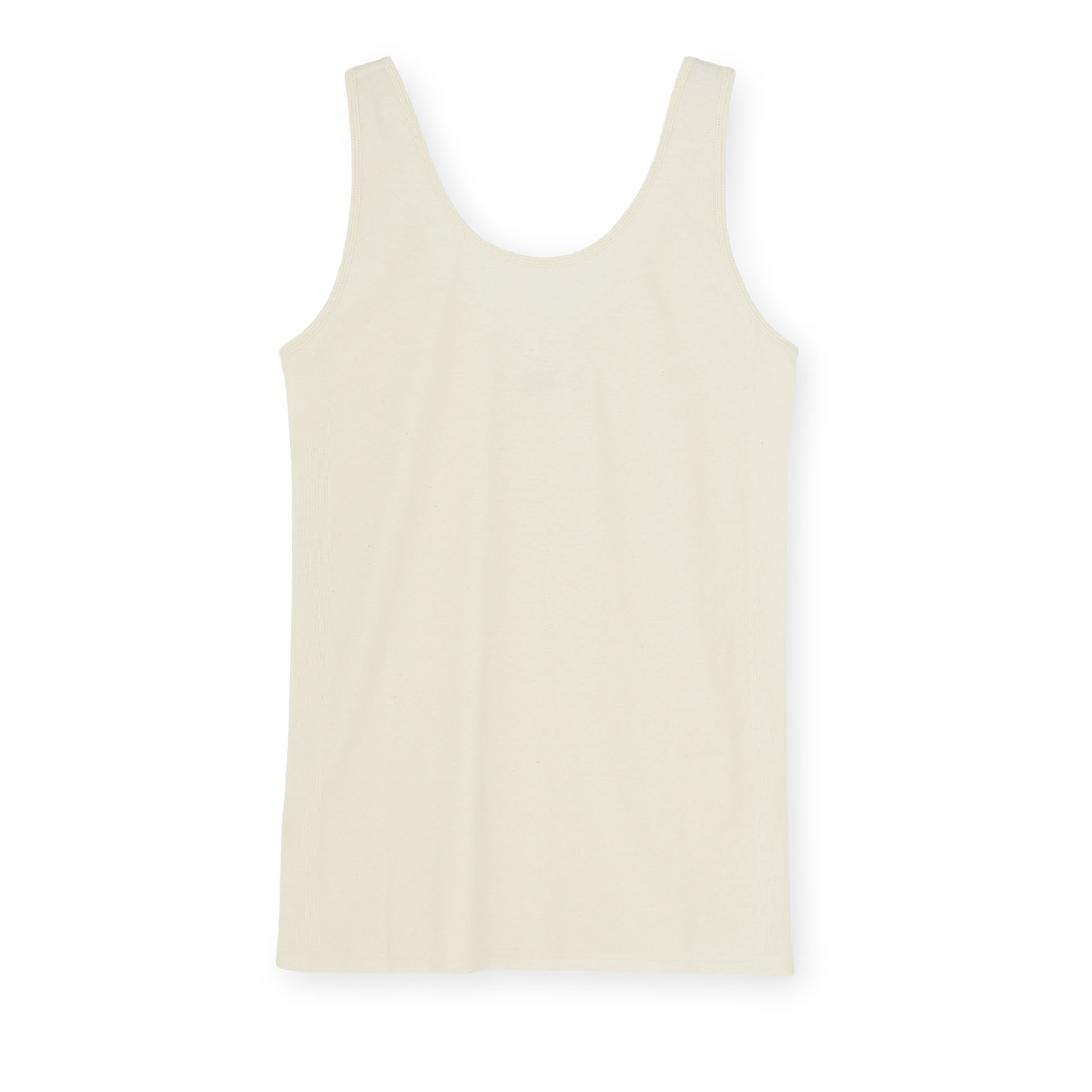 Gentle Tank Top, Pure Ecru
