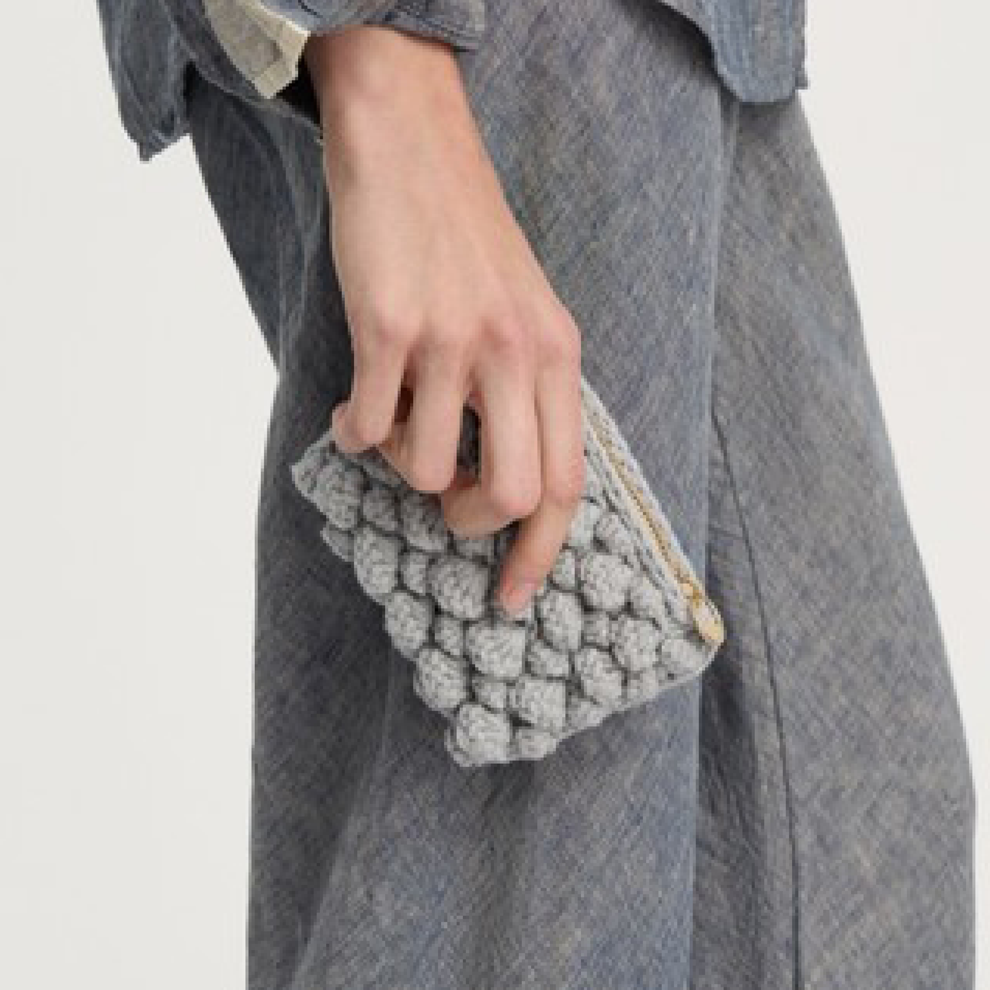 Mala Wallet, Warm Grey