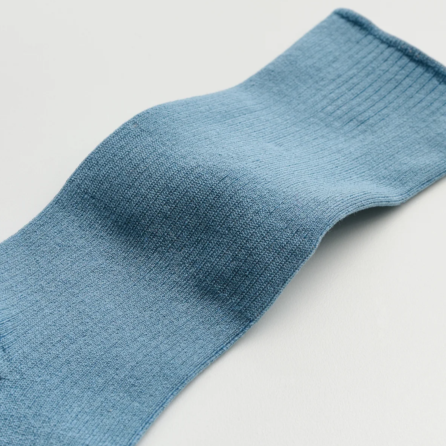 Cotton Rib Socks, Opal Blue