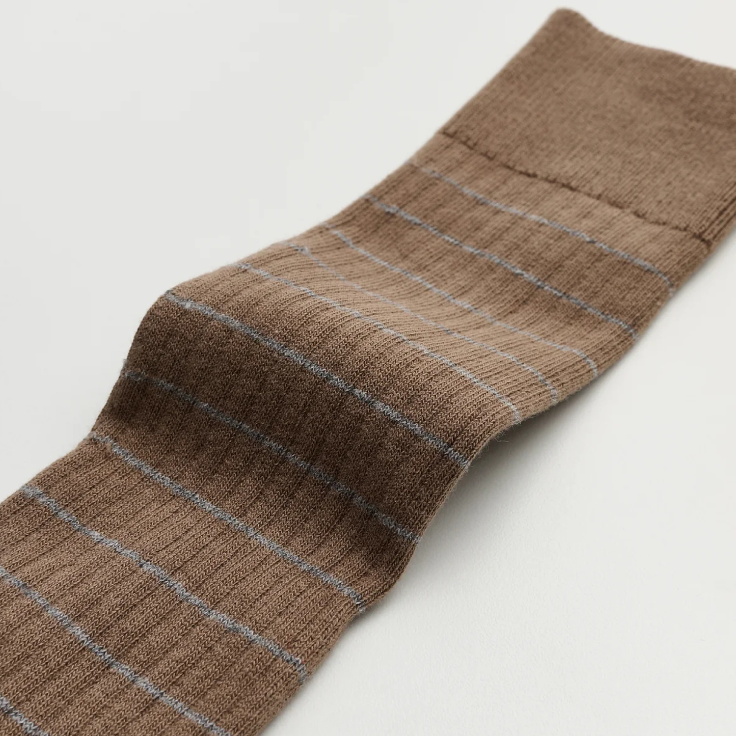 Cotton Long Socks, Mix Chestnut