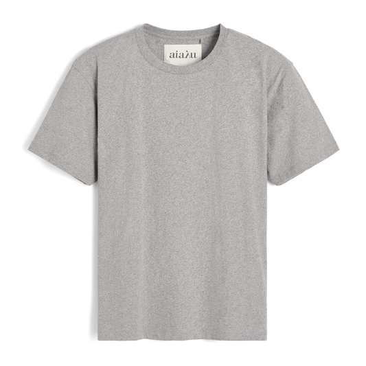 Classic Circular Tee, Grey Melange