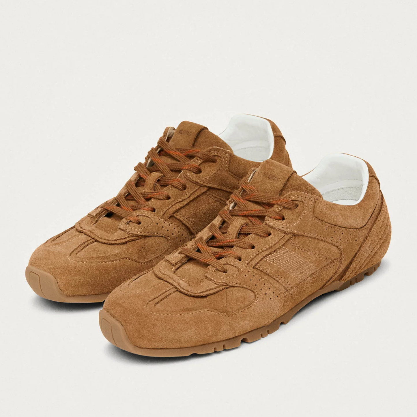 Tb. 56 Leather Sneakers, Suede Tan
