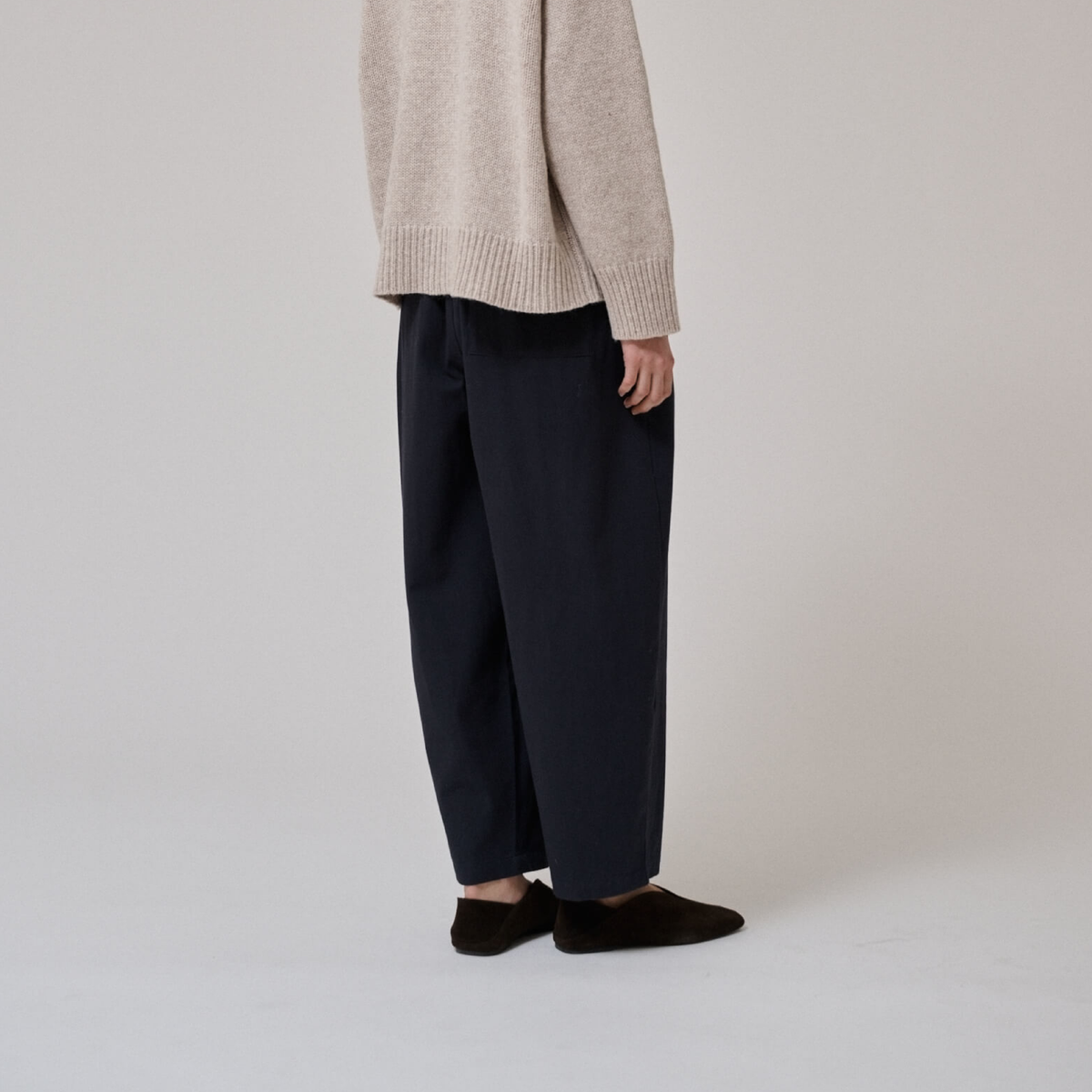 Flora Barrel Pant, Dark Navy