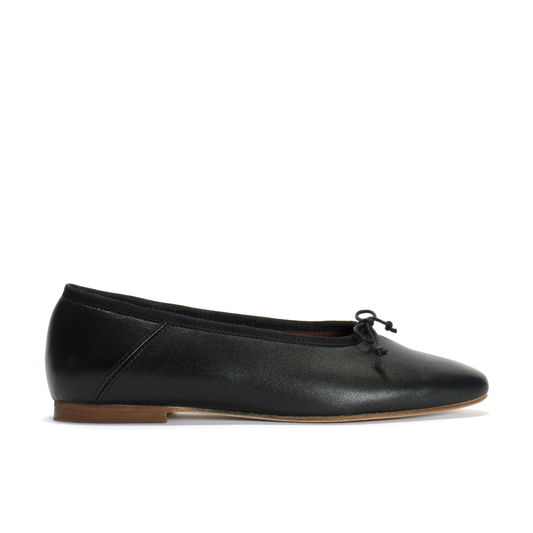 Sacha Ballerina Shiny Lamb, Black