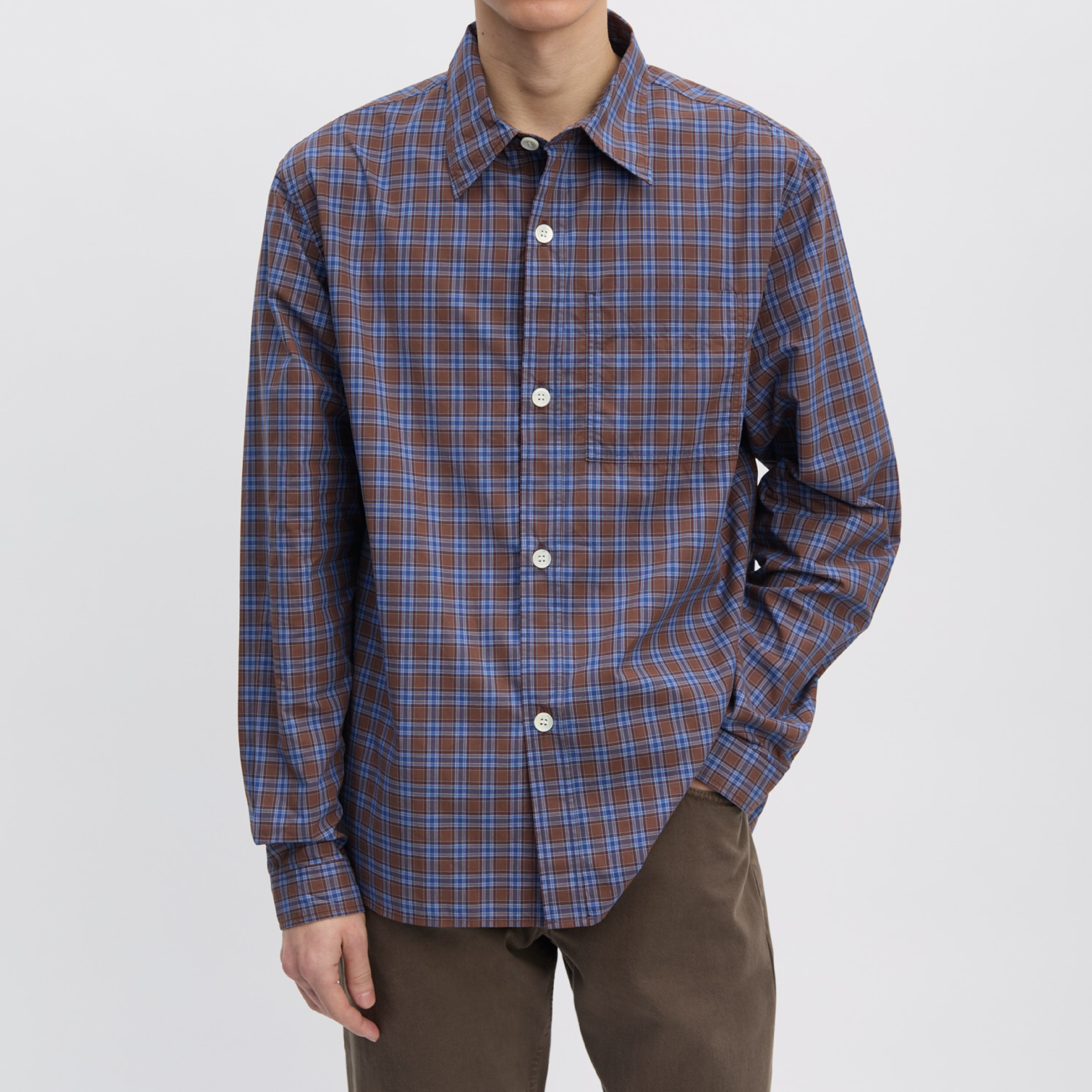 Another Shirt 4.0, Blue/Brown Check
