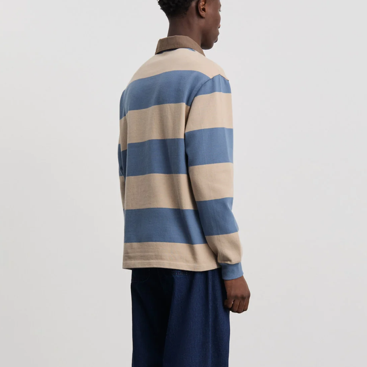 Another Rugby Polo 1.0, Blue Sand Stripe