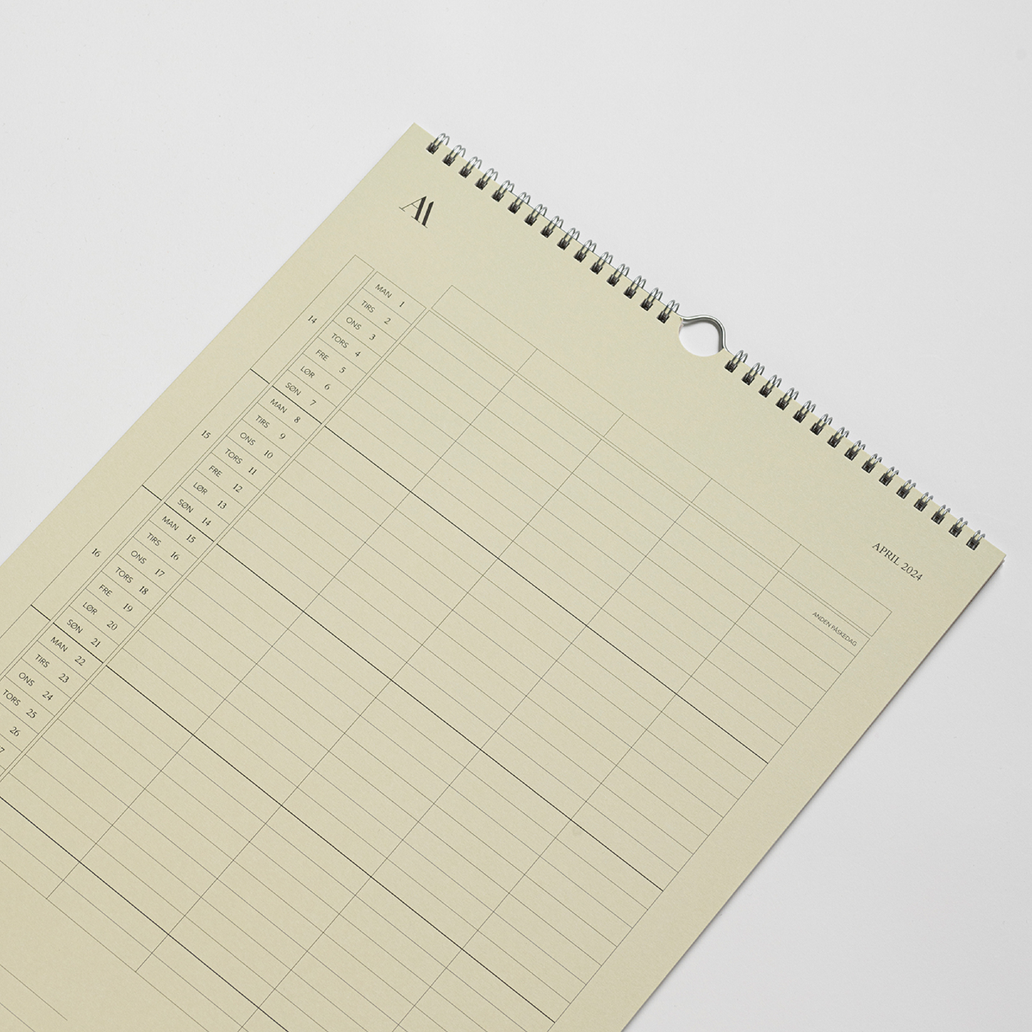 Vægkalender, 2024