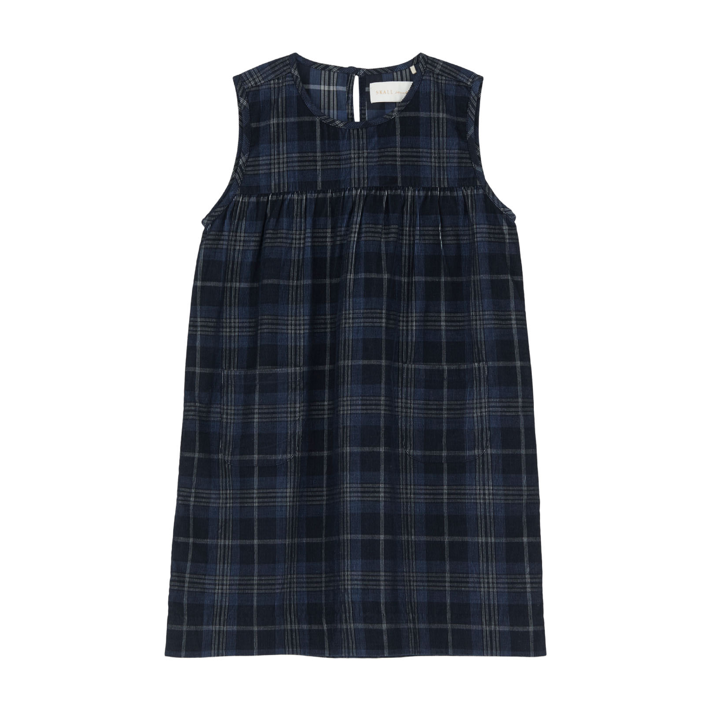 Barba Kjole, Dark Navy Check