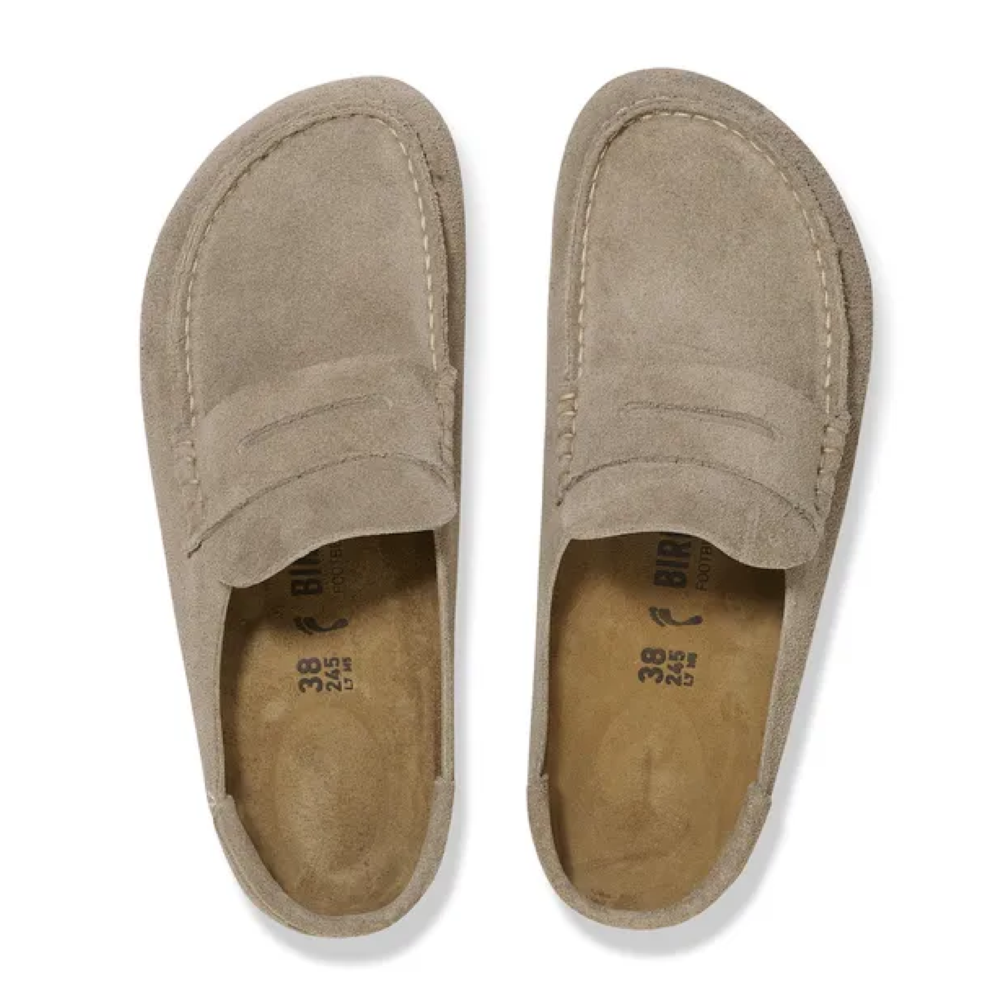 Naples Wrapped Suede Leather, Taupe