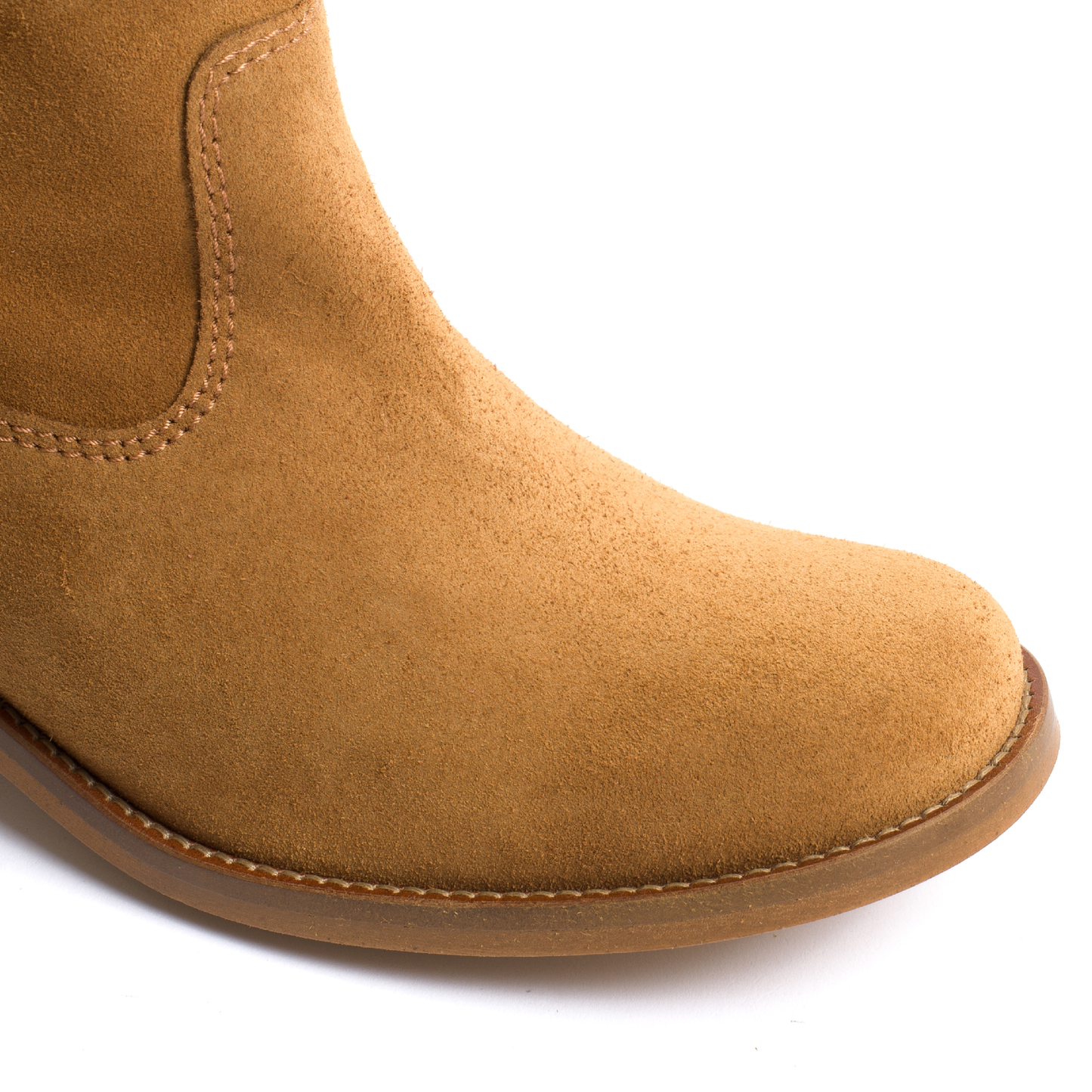 Julia Støvle, Calf Suede Dark tan