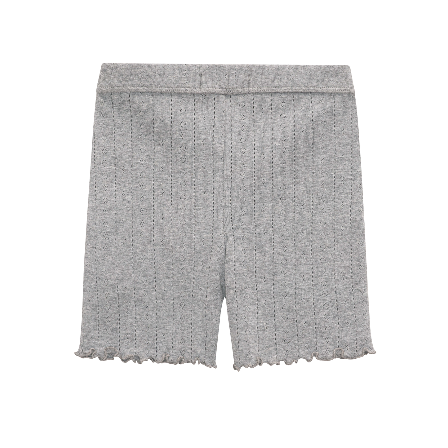 Edie Clam Shorts, Gray Melange