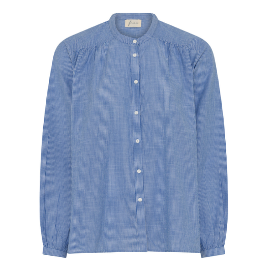 Florence Shirt, Medium Blue Stripe