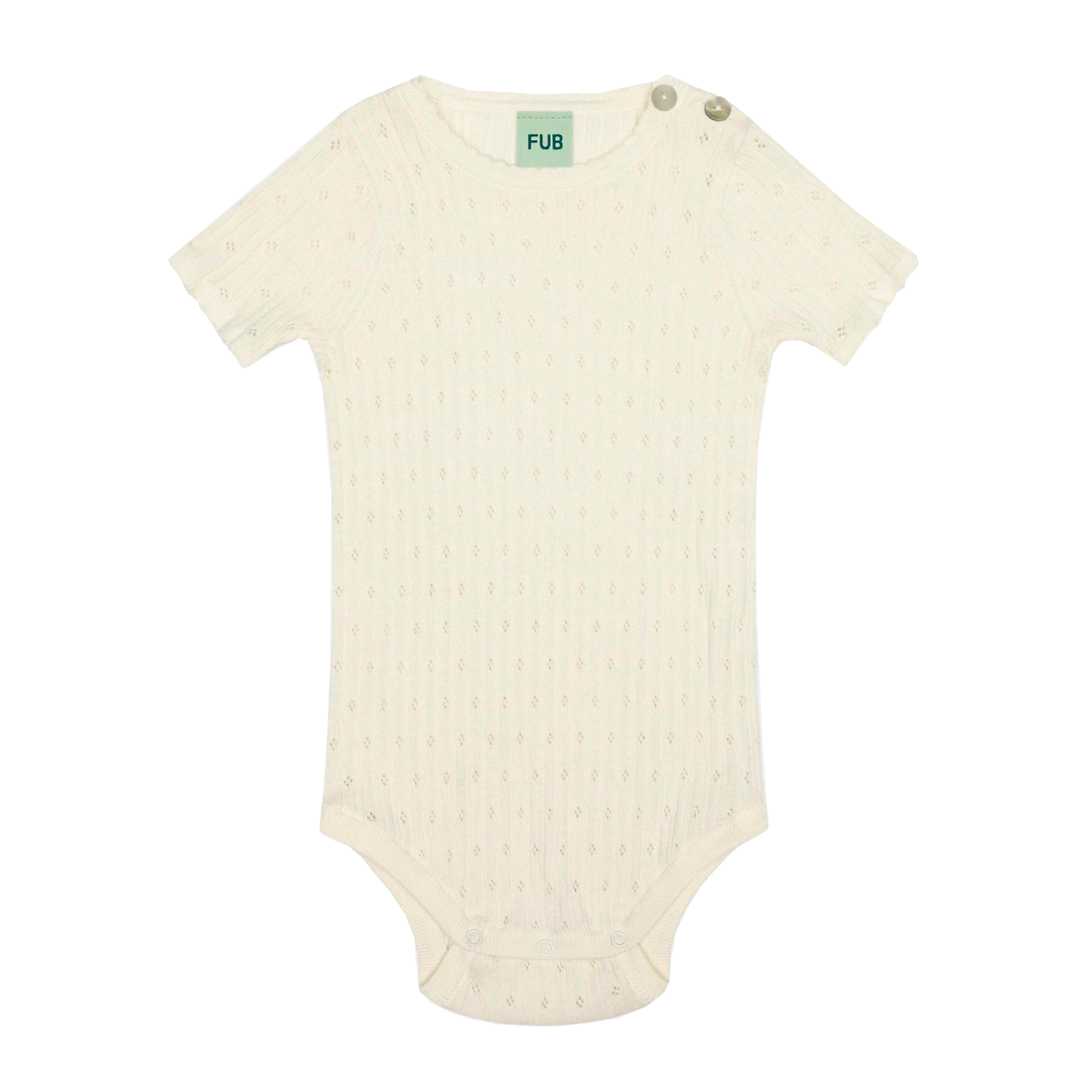 Baby Pointelle Body, Ecru