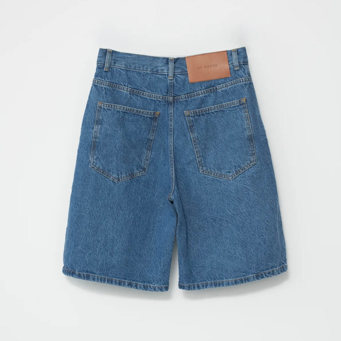 Hemp/Cotton Wide Leg Shorts, Washed Blue