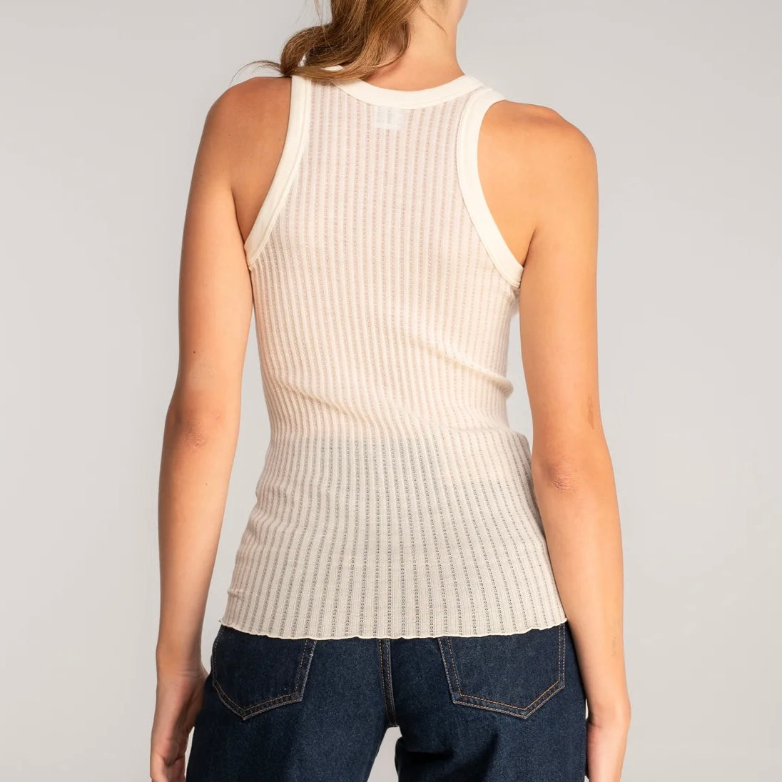 Uld & Silke Operatino Top, Ivory 7490