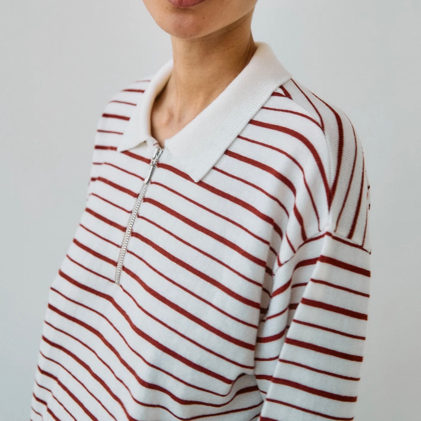 Ea Knit Stripe Polo
