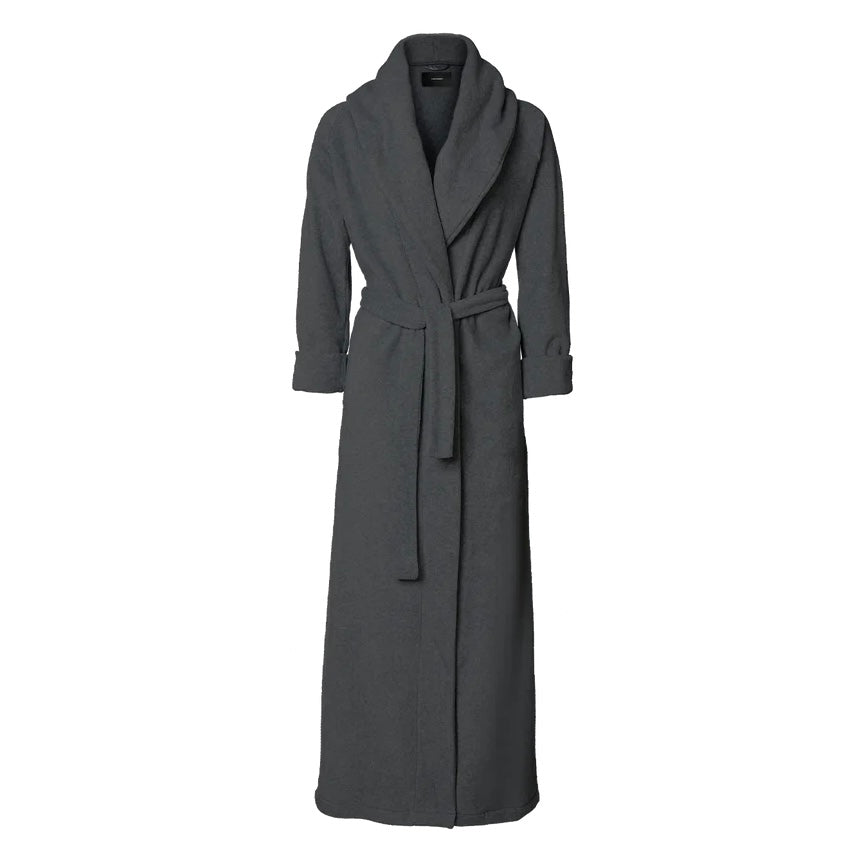 Mount Everest Fleece Bathrobe, Dark Grey