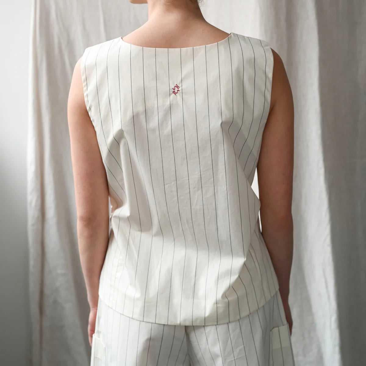 Dagny Pinstripe Top