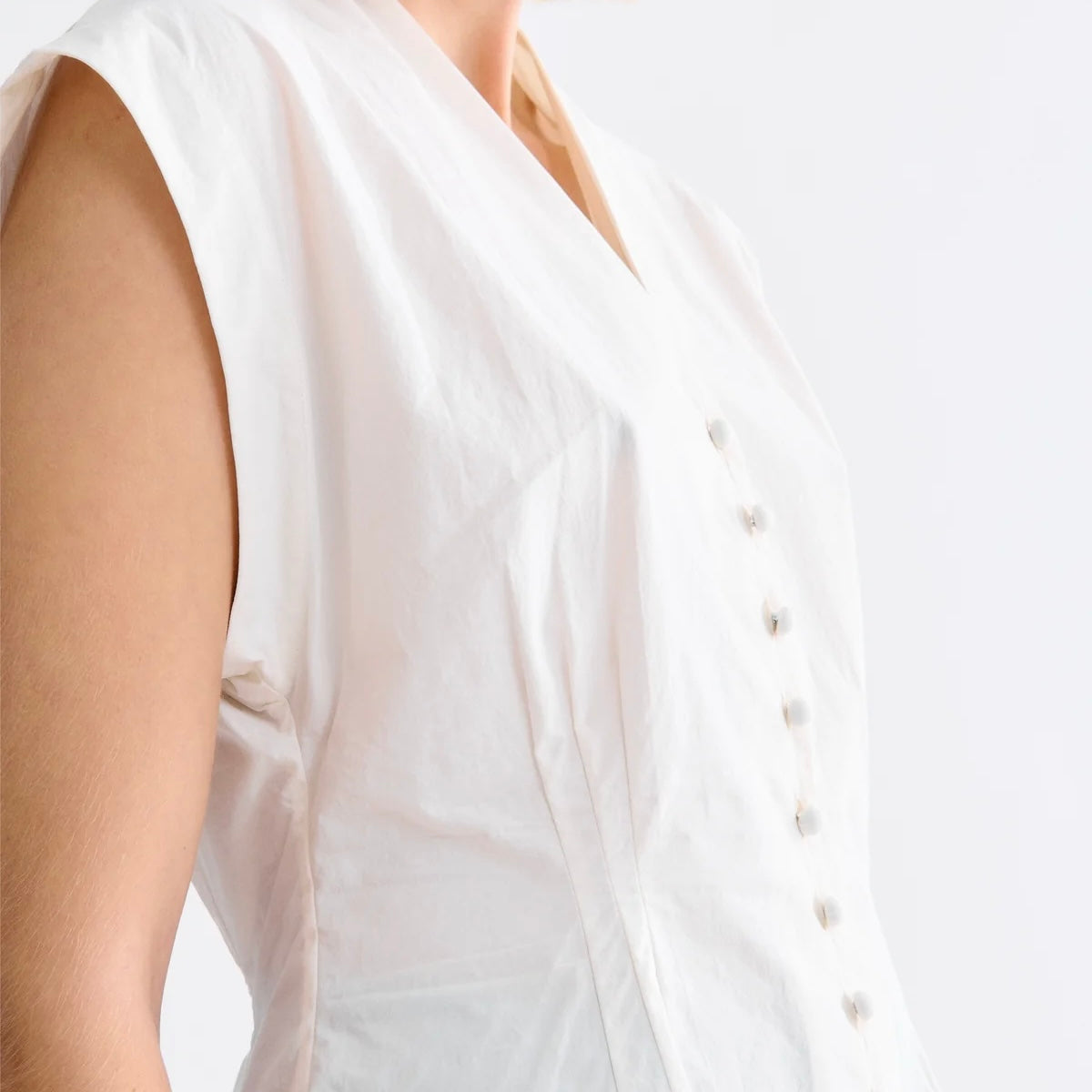 Vada Blouse, Egret