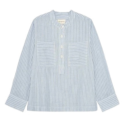 Ayla Shirt Stripe, Light Blue/Ecru