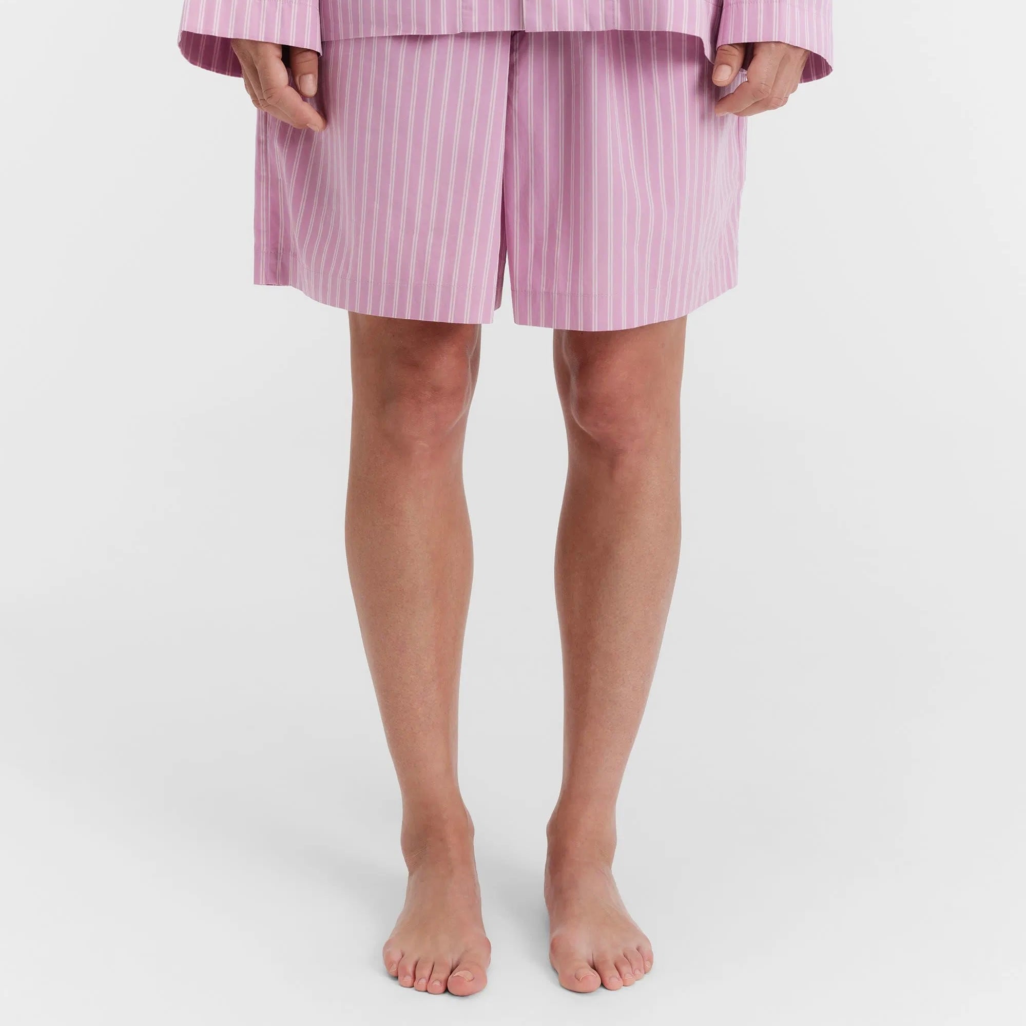 Poplin Shorts, Purple Pink Stripes