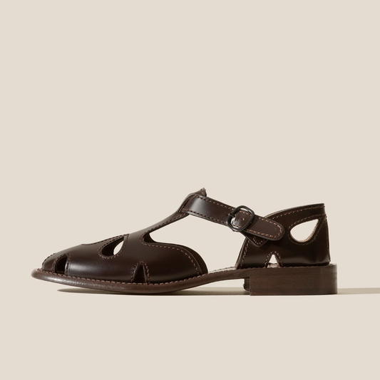 Floreta Sandal, Dark Brown