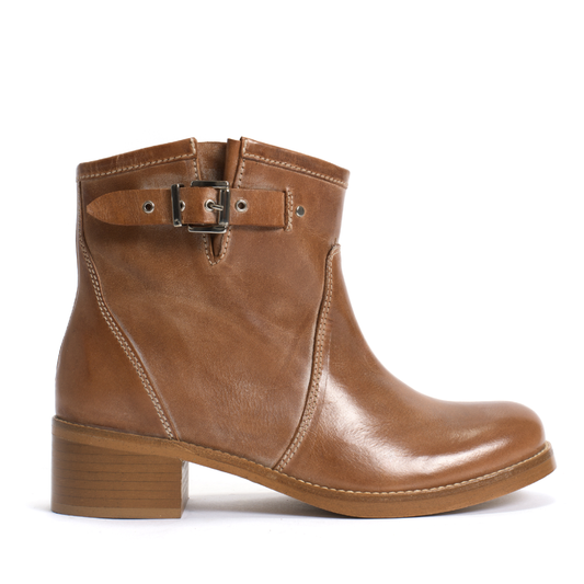 Hunter Buckle Støvle, Dark Tan