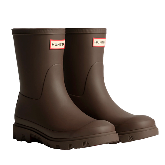 Unisex Downpour Short Boot, Chocolate Brown