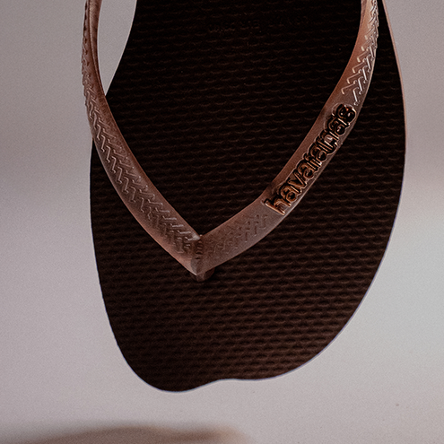 Slippers Slim Split, Dark Brown