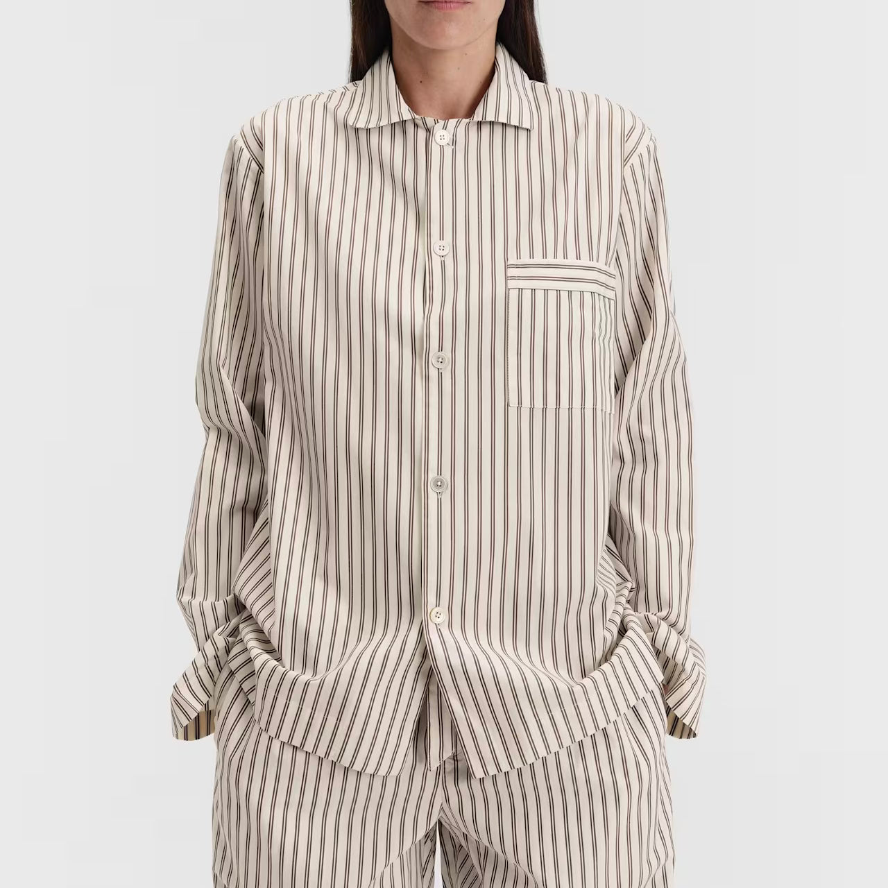 Poplin Pyjamas Shirt, Hopper Stripes