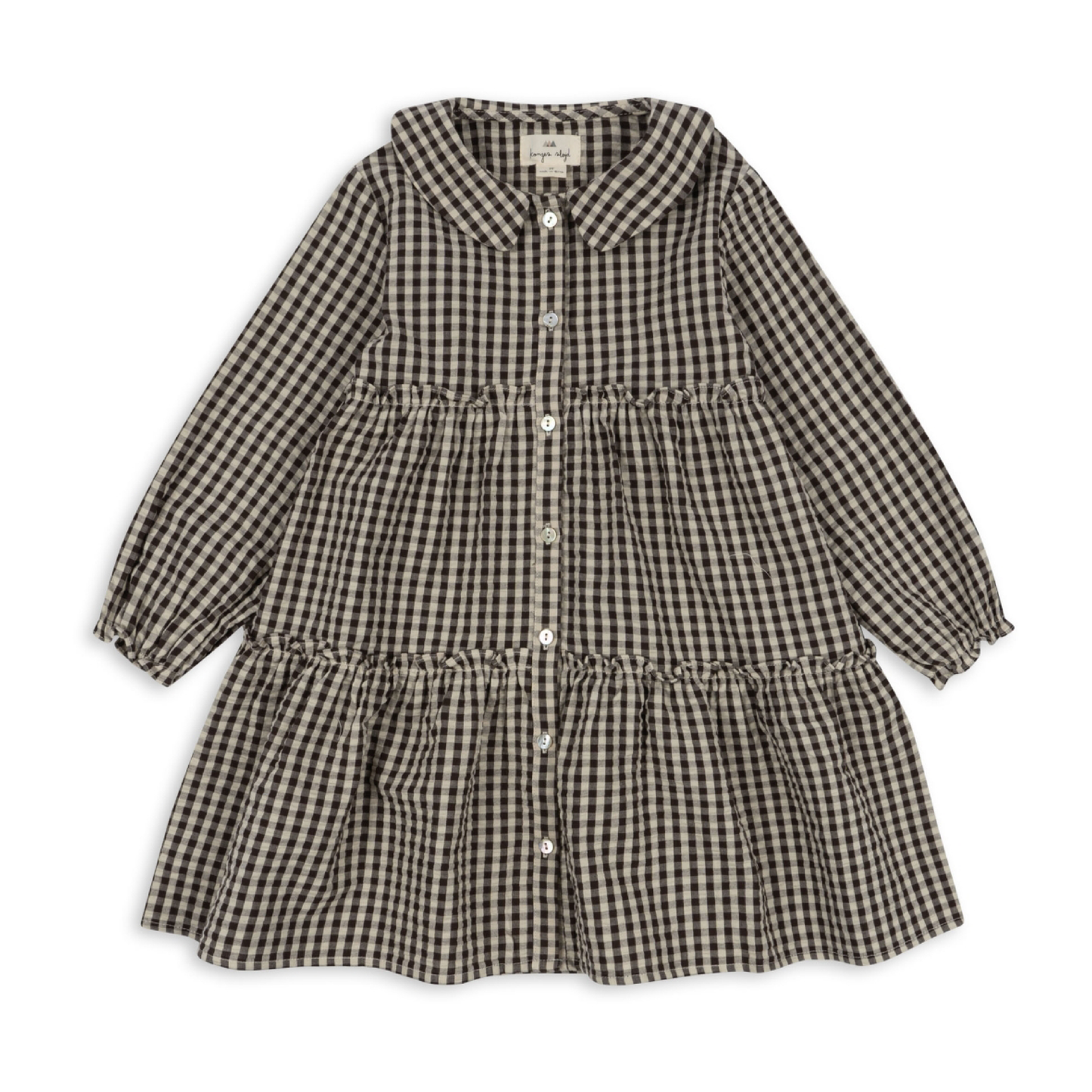 Navida Collar Dress, Java Check