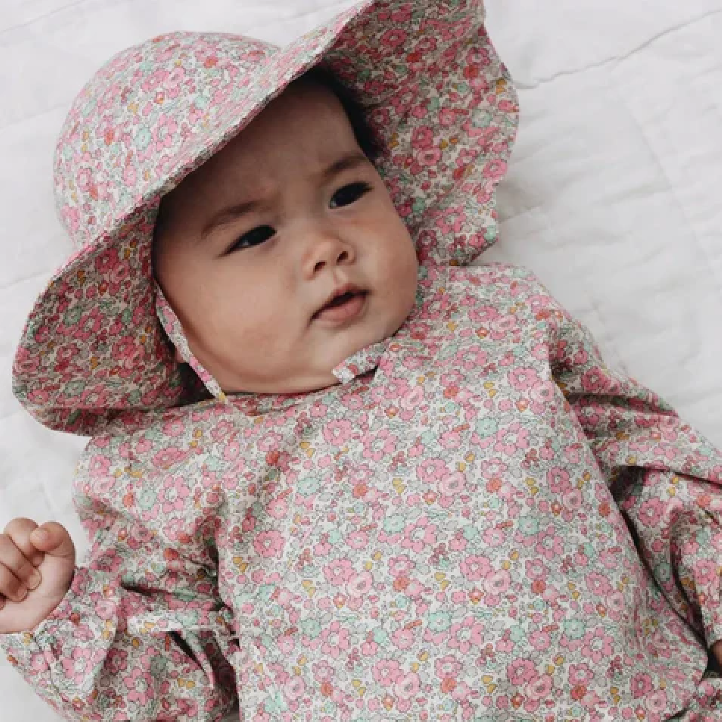 Yvonne Baby Hat, Pink Betsy