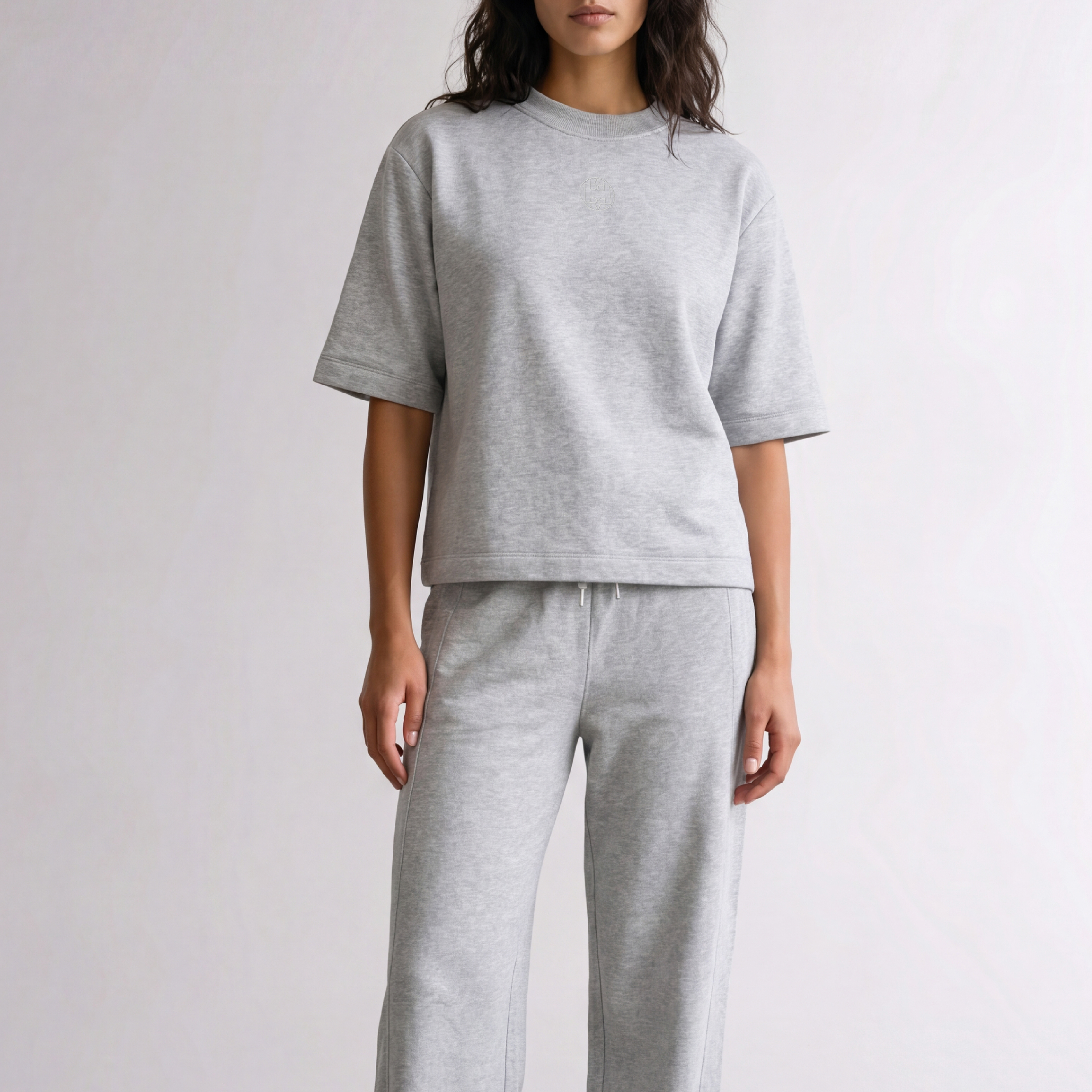 Nuka 28 Tee, Light Grey Melange