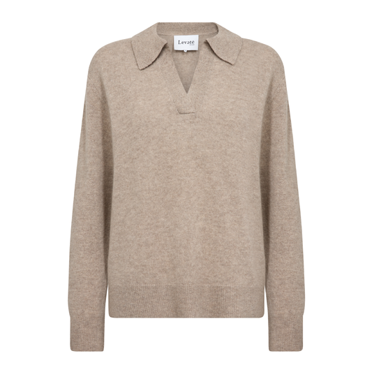 Eloise 5 Cashmere Strik, Aluminum Melange