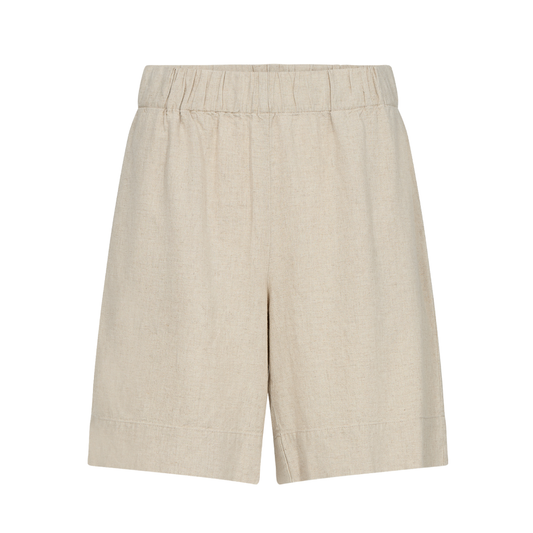Naja 29 Shorts I Hør, Island Fossil Melange