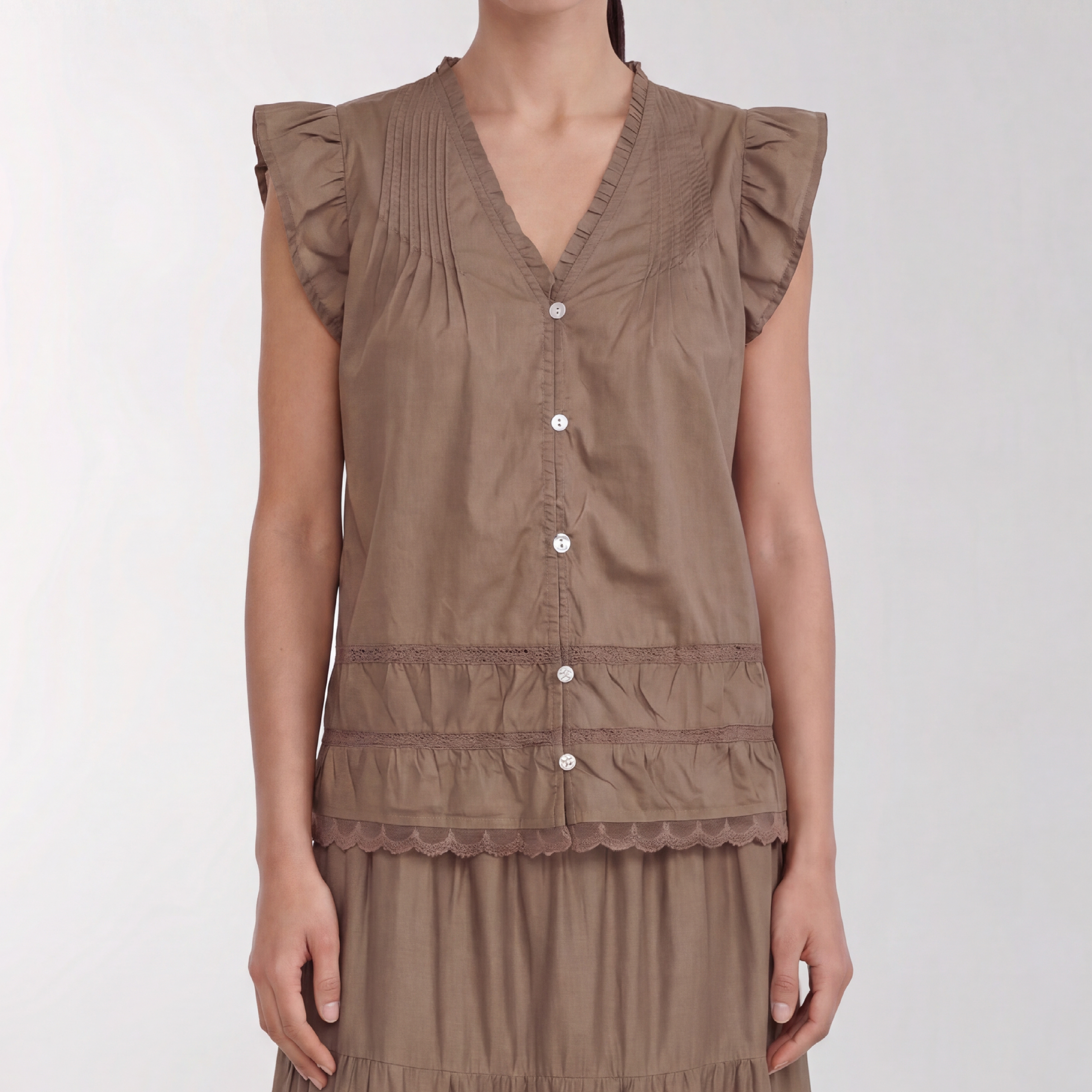 Rosy 2 Top, Taupe