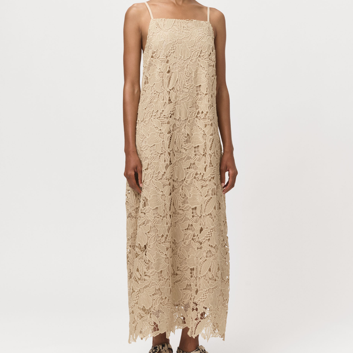 Gwynne Dress, Beige